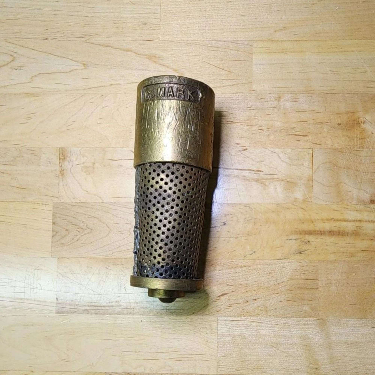 Clayton Mark Vintage Brass Foot Valve #6340 - Mulberry Lane Inspirations Brass Plumbing Part