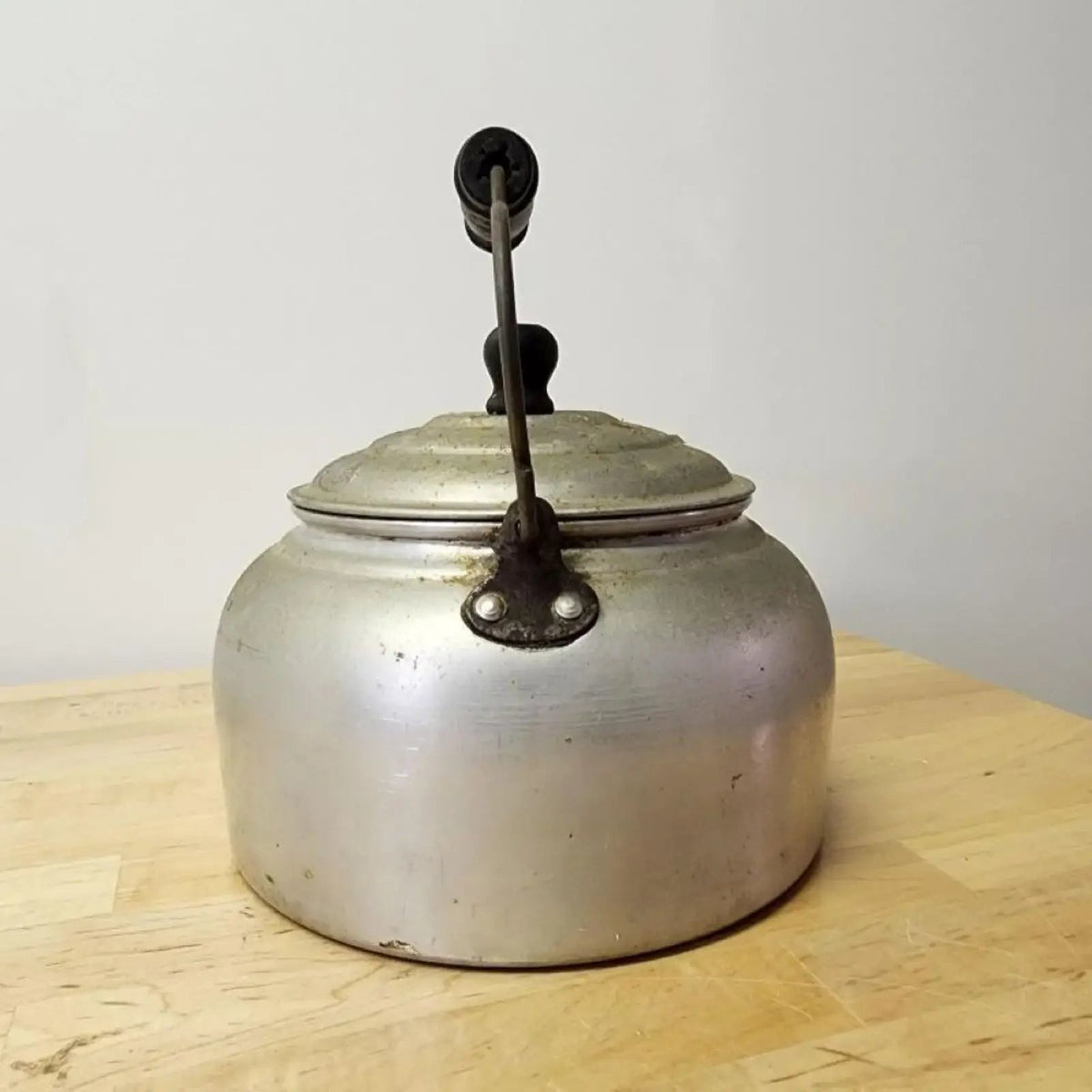 Vintage Chefs Own Aluminum Tea Pot with Wood Handle - Mulberry Lane Inspirations Aluminum tea pot Tea Pot